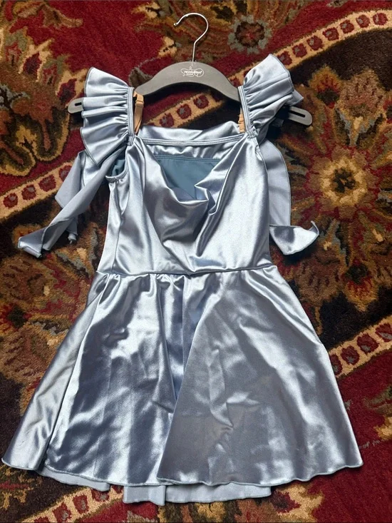 Revolution That’s So True Lyrical Costume Dress in Light Blue Satin