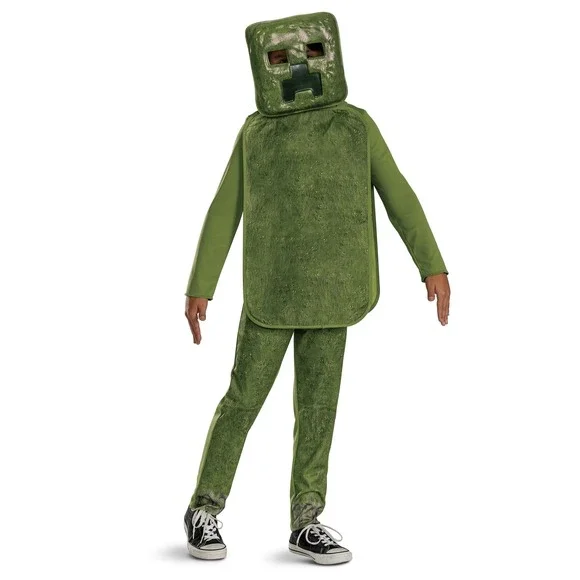 Minecraft Creeper Movie Costume Boys Size M 8 Jumpsuit Mask Disguise Walmart