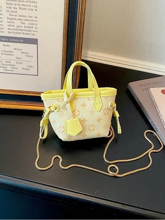 Yellow Mini Monogram Bag Charm