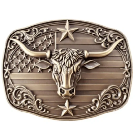 American flag belt buckle: A symbol of Texas independence Cooper color