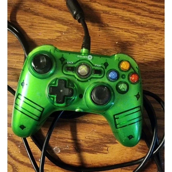 Power A Mini Pro Ex Xbox 360 Liquid Green Wired Controller Rare