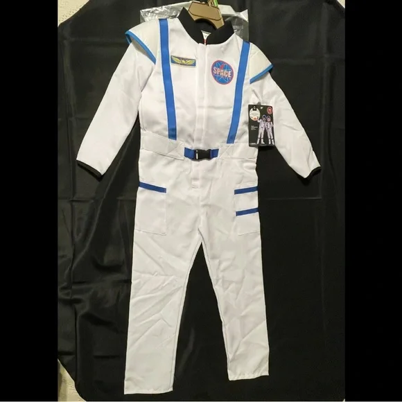 White and Blue Child’s Space Suit Costume