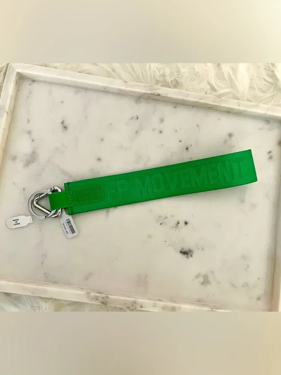 Free People Movement Wrist Strap Keychain in Green