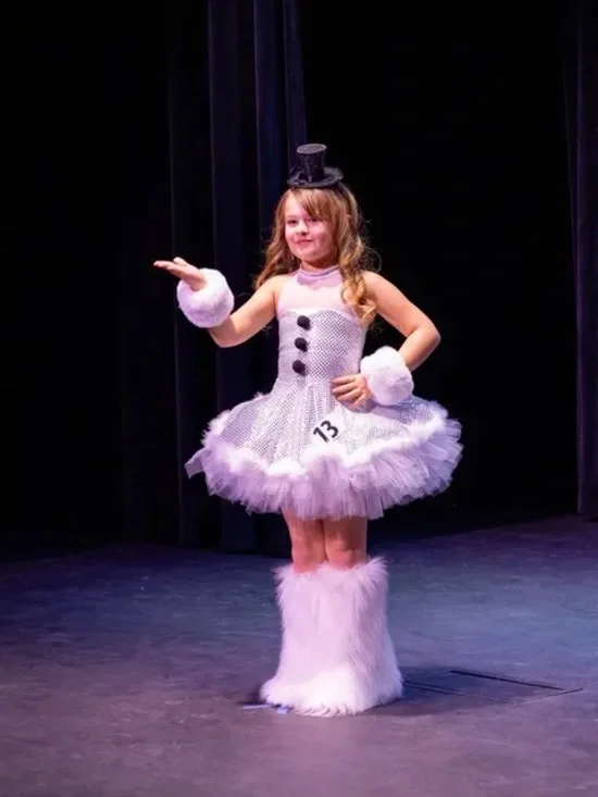 Kids Lavender Tutu Costume with Faux Fur Accents - Unbranded