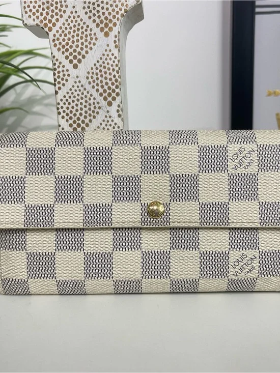 Louis Vuitton Damier Azur Canvas Sarah Wallet