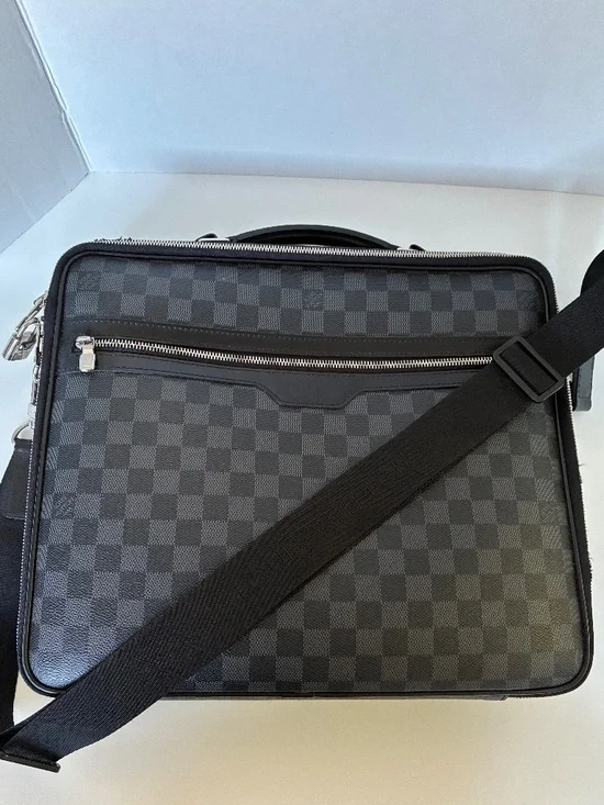 Louis Vuitton Briefcase N58030 Steve Damier Graphite Black