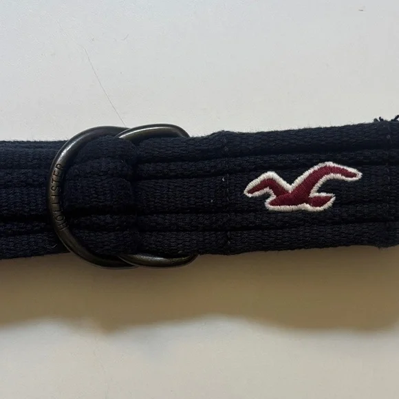 Hollister Navy Belt with Embroidered Logo size 33