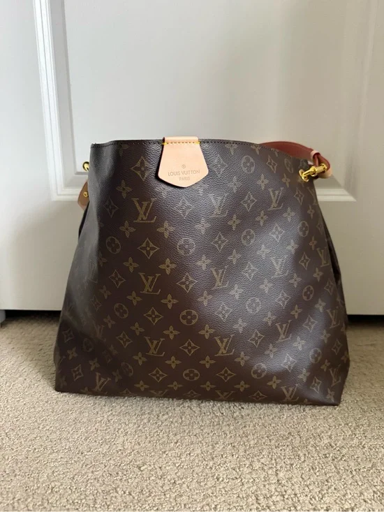 Monogram Canvas Shoulder Bag - Brown/Tan