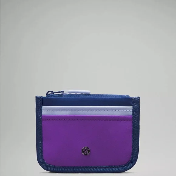 Lululemon True Identity Card Case- Pitch Blue/Blue Linen/Atomic Purple