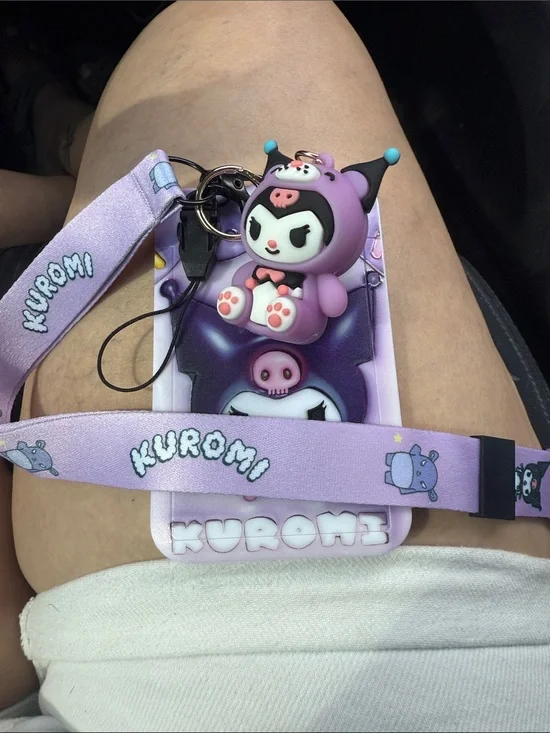Kuromi Lavender Phone Lanyard & Charm Set