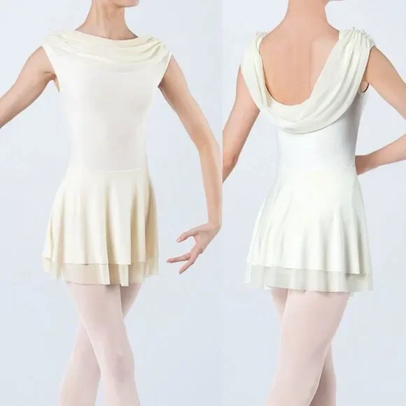 WEISSMAN Dance costume dress ballet lyrical white Coppelia 13354 LC-large child