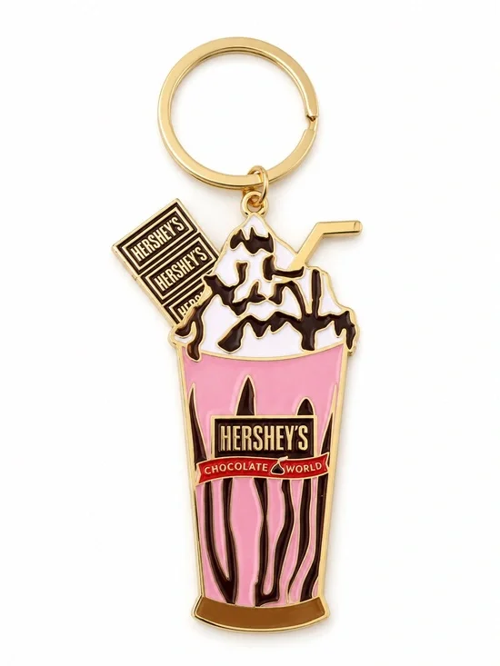 NWOT New Hersheys Chocolate Milkshake Keychain