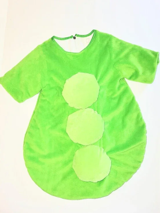 NWOT Baby Green Plush Bunting Pea Pod Costume Halloween 0-6 Months Unisex Infant