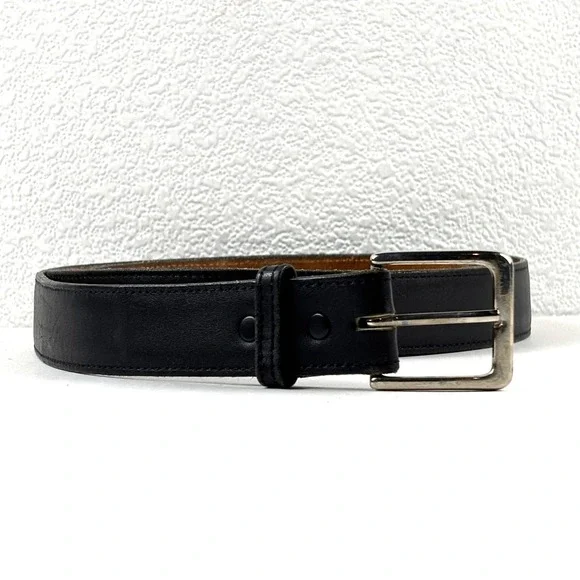 Danbury Leather Belt Mens‎ 58 Black Top Grain Leather Made in USA Classic