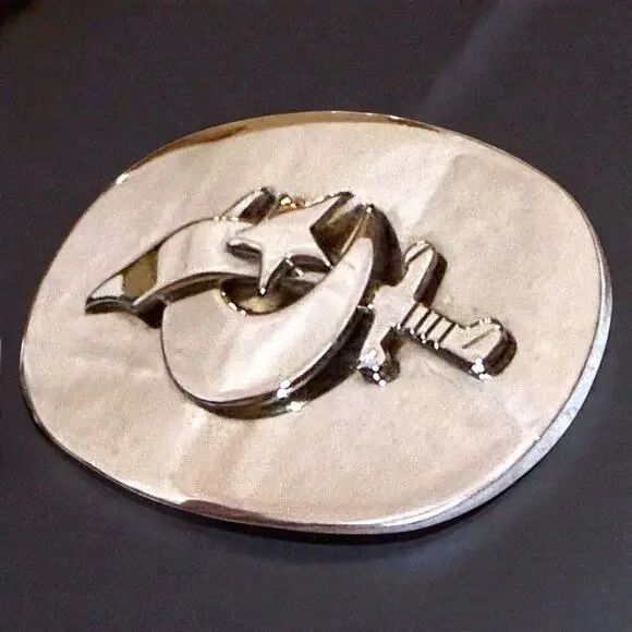 Vintage Moslah Shrine Silver Tone Belt Buckle Shriners International