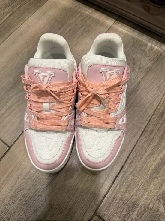 Louis Vuitton Pink Trainer Sneakers