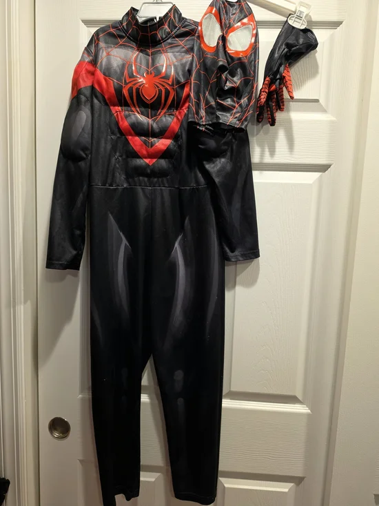 Disney Store Marvel Spiderman Costume Set Boys Spider-man Miles