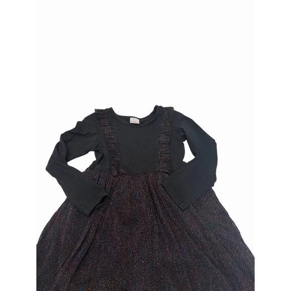 Hanna Andersson Girl Dress With Ruffles  Black  Size 110/ 5