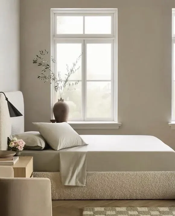 NEW Quince SPLIT KING Classic 100% Organic Cotton Percale TOFFEE Sheet Set Beige