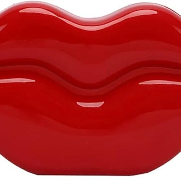 Lips Evening Clutch Purse Acrylic Chain Women Fashion Crossbody Bag