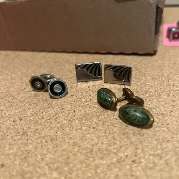 Vintage Cufflinks Set of 3