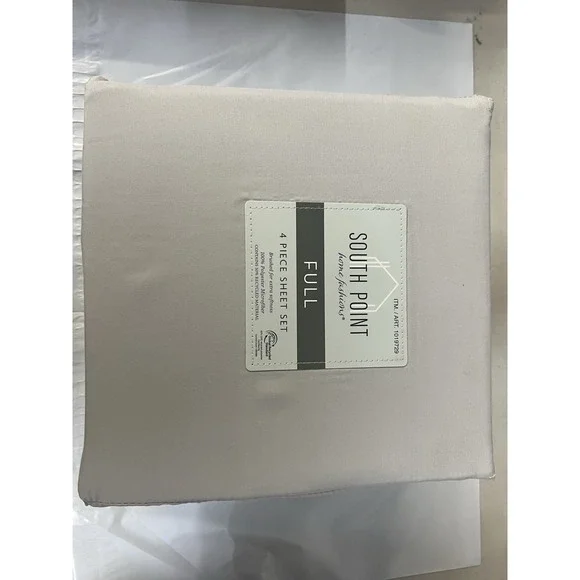 South Point Home Fashions Full 4 Piece Sheet Set Gray Brushed Microfiber 1019729