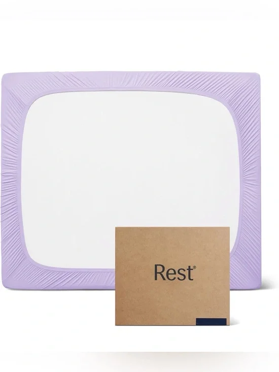 REST® Lavender breeze Cooling Fitted Sheet Hot Sleepers King Cool-to-Touch fabri