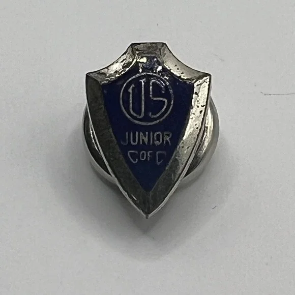 Vintage US Junior C of C Pin Chamber Of‎ Commerce  Screwback Lapel