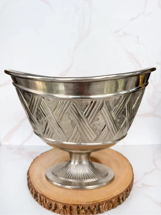Retired Southern Living at Home Metal Pedestal Wine Champagne Chiller Ice Bucket
