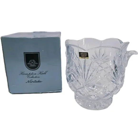 NORITAKE Hampton Hall Crystal Ice Bucket 2 Qt 908/766 GERMANY NEW In Box
