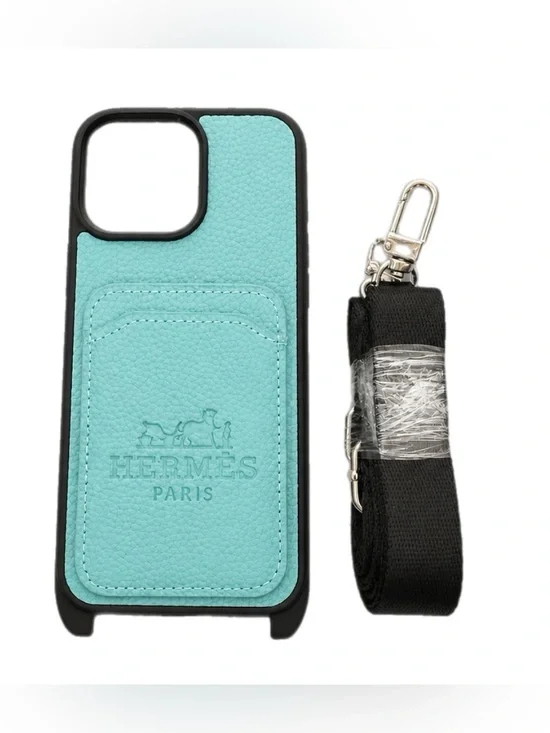 FASHION Apple iPhone Phone Case With Card Holder and Lanyard