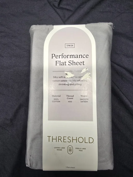 Threshold Performance Flat Sheet - Light Gray