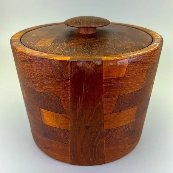 Vintage Ernest Sohn Teak Canister
