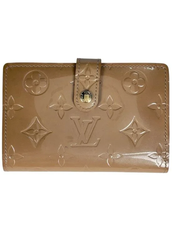 Louis Vuitton Porte Monet Bifold Wallet Kiss Lock Enamel Monogram Vernis