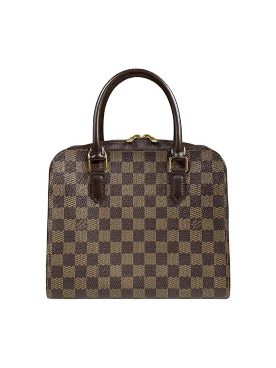 Louis Vuitton Triana Damier Handbag Canvas Brown