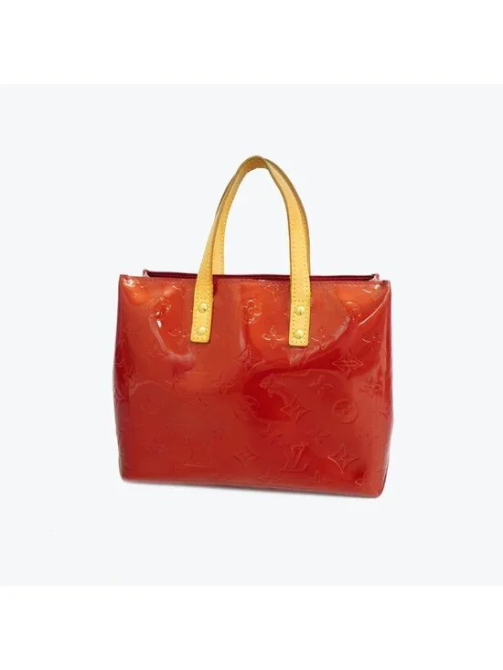 Louis Vuitton Handbag Vernis Reed PM Pomme D'amour