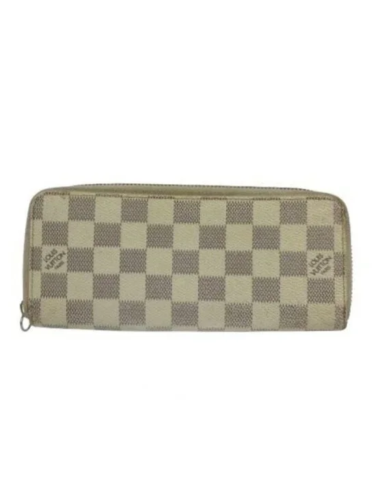 Louis Vuitton Damier Azur Portefeuille Clemence Zip Around Wallet