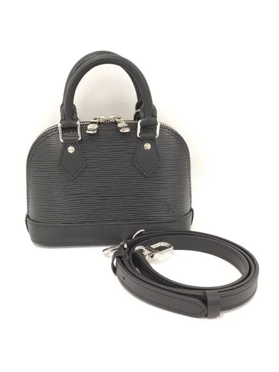 Louis Vuitton Nano Alma 2-Way Shoulder Bag Epi Leather Noir Black