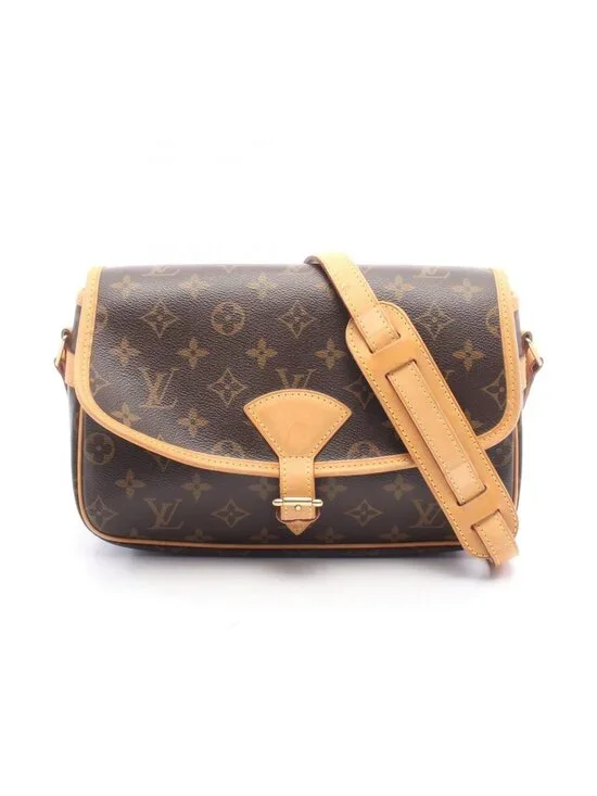 Louis Vuitton Shoulder Bag Sologne Canvas Leather