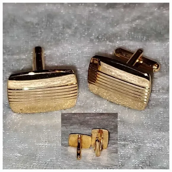 Elegant Gold-Tone Cufflinks