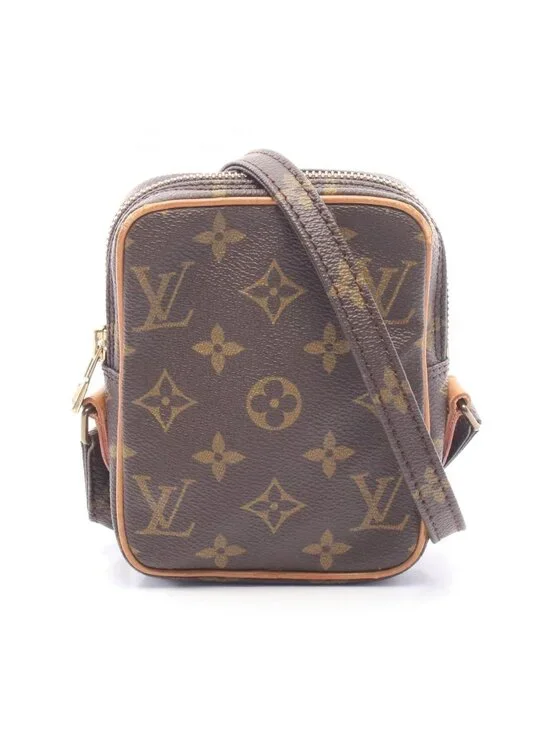 Louis Vuitton Shoulder Bag Mini Danube Canvas Leather