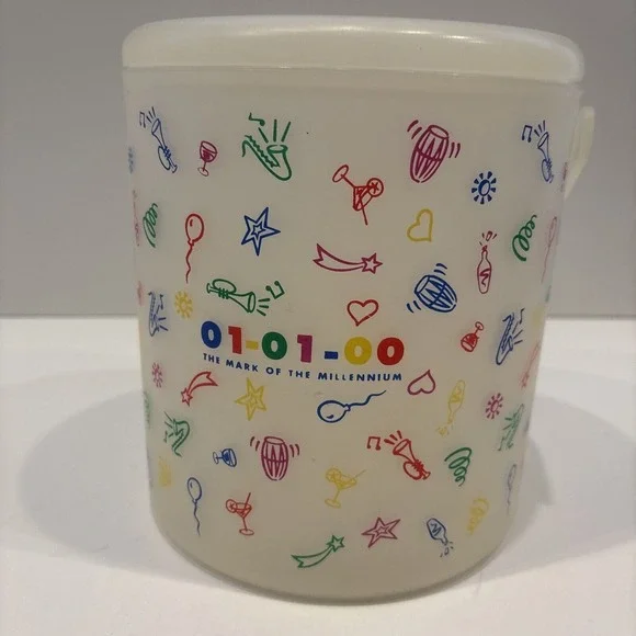Vintage‎ Year 2000 Collectors New Years Millennium 01-01-00 Ice Bucket Y2K