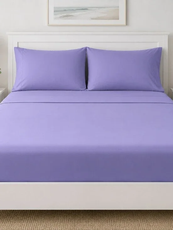 NWOT Sheet & Joy King Bamboo Blend Cooling Sheet Set – Lavender Purple