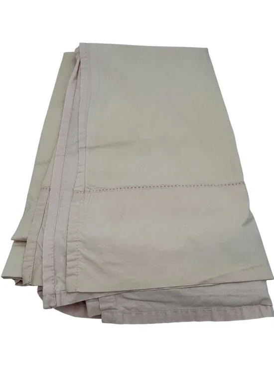Cuddledown Light Pink 100% Organic Cotton Twin Flat Sheet Classic Bedding