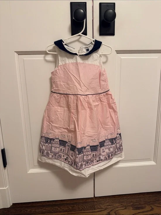 Janie and Jack High Tea Treasures Rooftop Cityscape Party Dress