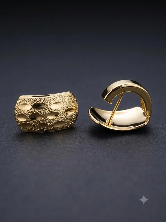 14k/18k Gold - Filled Textured Huggies