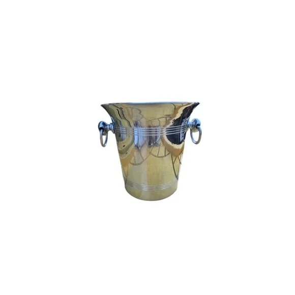 Vintage Mid-Century‎ Metal Champagne Ice Wine Cooler Bucket Argit Made In France