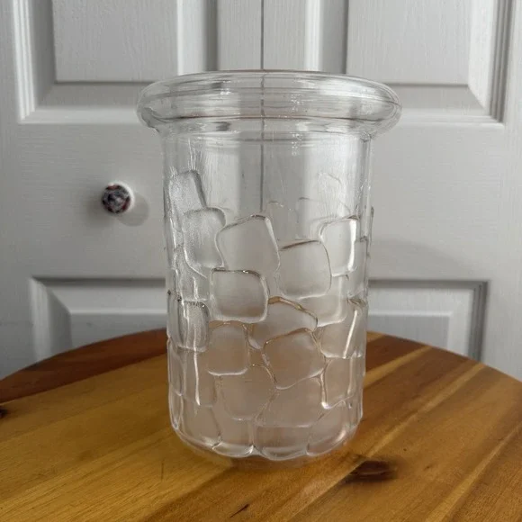 Bruno Evrard Clear Plastic Ice Cube Textured Champagne Cooler‎ Bucket Vintage