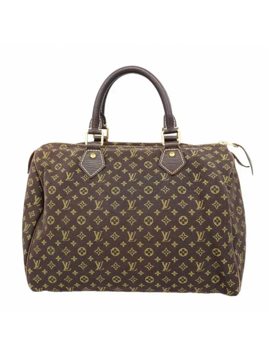 Louis Vuitton Handbag Monogram Mini Lin Speedy 30 Ebene