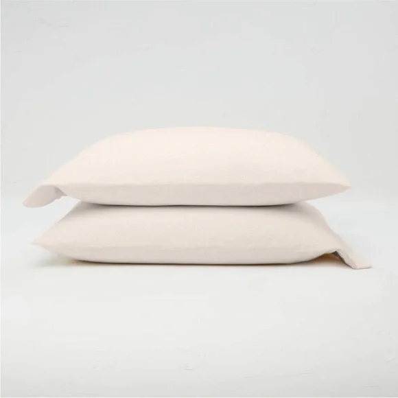 King Jersey Solid Pillowcase Set Natural - Casaluna new